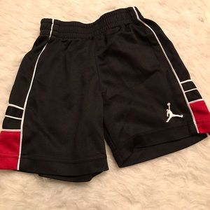 Jordan Red Black Basketball Shorts Size 3T